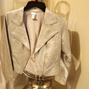 Faux leather jacket